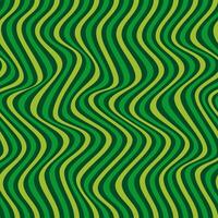 Striped undulating seamless pattern of green shades. A design concept for celebrating St. Patrick s Day vector