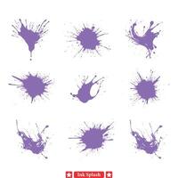 expresivo tinta chapoteo vector haz infundir tu diseños con energía y movimiento