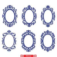 Mirror Reverie  Dreamy Vector Silhouettes for Imaginative Creations