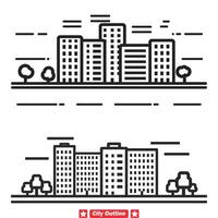 AI generated Cityscape Chronicles Chronicle the Beauty of Cities with Our Versatile Vector Silhouettes