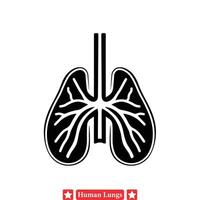 In depth Vector Illustrations of Human Lungs Perfect for Medical Website Graphics