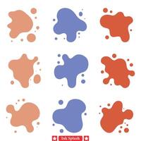 Abstract Ink Splash Vector Shapes  Add Intrigue and Mystery to Your Artwork
