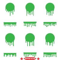 Dynamic Dripping Shapes  Modern Vector Silhouettes for All Projects