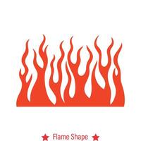 AI generated Flame Symphony  Intricate Silhouettes Set Igniting Inspiration vector