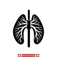 Precise Vector Illustrations of Human Lungs for Medical Illustration Projects