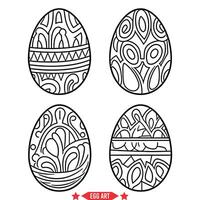 AI generated Elegant Egg Shape Silhouette Set  Create Stunning Visual Compositions with Ease vector