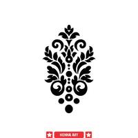 Eastern Henna Design Vector Pack  Intricate Patterns for Artistic Expression
