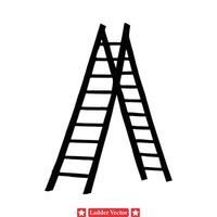 Climb to New Vistas  Ladder Vector Designs for Creatives