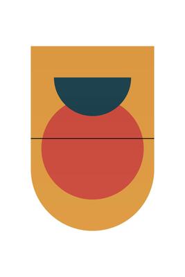 Flat abstract geometric shape art background