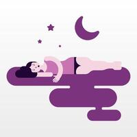 International sleep day illustration background vector