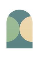 Flat abstract geometric shape art background vector