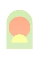 Flat abstract geometric shape art background vector