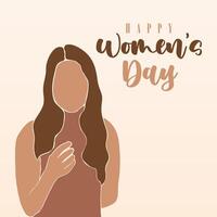 Flat international women's day illustration background vector