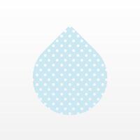 Flat water drop illustration background vector