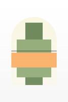 Flat abstract geometric shape art background vector