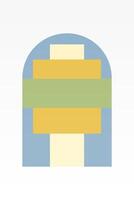 Flat abstract geometric shape art background vector