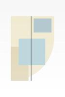 Flat abstract geometric shape art background vector
