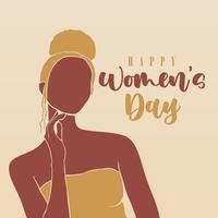 Flat international women's day illustration background vector