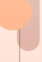 Flat abstract geometric shape art background vector