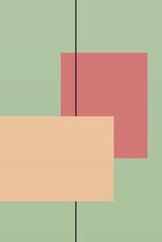 Flat abstract geometric shape art background vector