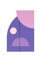 Flat abstract geometric shape art background vector