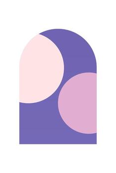 Flat abstract geometric shape art background vector