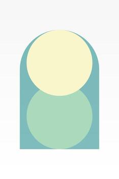 Flat abstract geometric shape art background vector