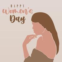 Flat international women's day illustration background vector