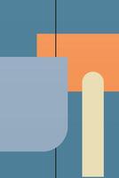 Flat abstract geometric shape art background vector