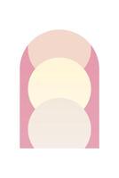 Flat abstract geometric shape art background vector