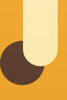 Flat abstract geometric shape art background vector