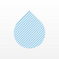 Flat water drop illustration background vector