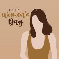 Flat international women's day illustration background vector