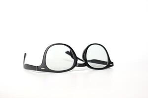 Glasses on white background, eyeglasses on white background photo