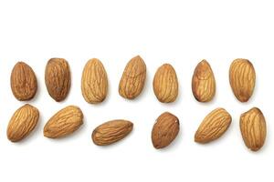 Almond isolated on white background photo