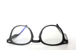 Glasses on white background photo