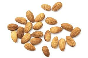 Almond isolated on white background photo