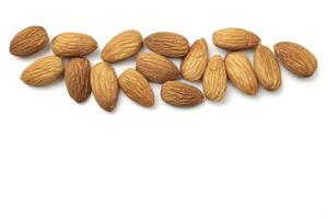 Almond isolated on white background photo