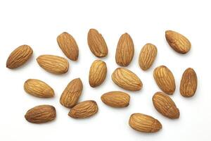 Almond isolated on white background photo