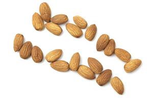 Almond isolated on white background photo