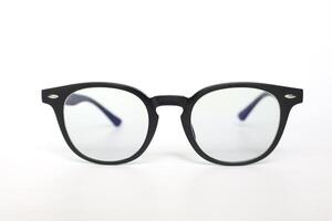 Glasses on white background, eyeglasses on white background photo