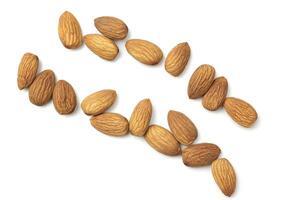 Almond isolated on white background photo