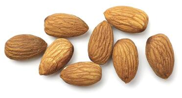 Almond isolated on white background photo