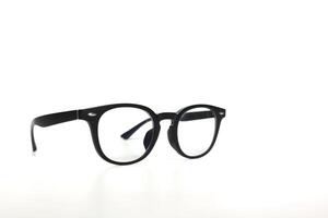 Glasses on white background, eyeglasses on white background photo