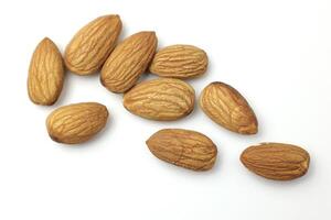Almond isolated on white background photo