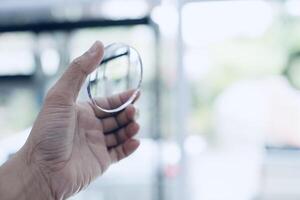 Glasses lenses, eyeglasses lenses photo