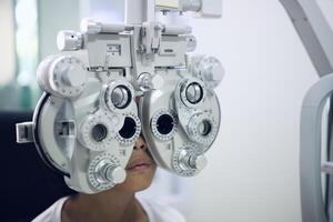 Kid eye test photo