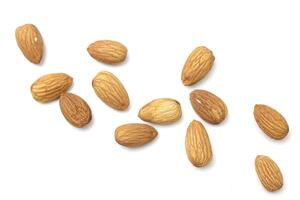 Almonds on white photo