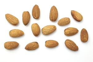 Almond isolated on white background photo