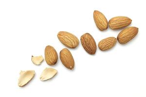 Almond isolated on white background photo